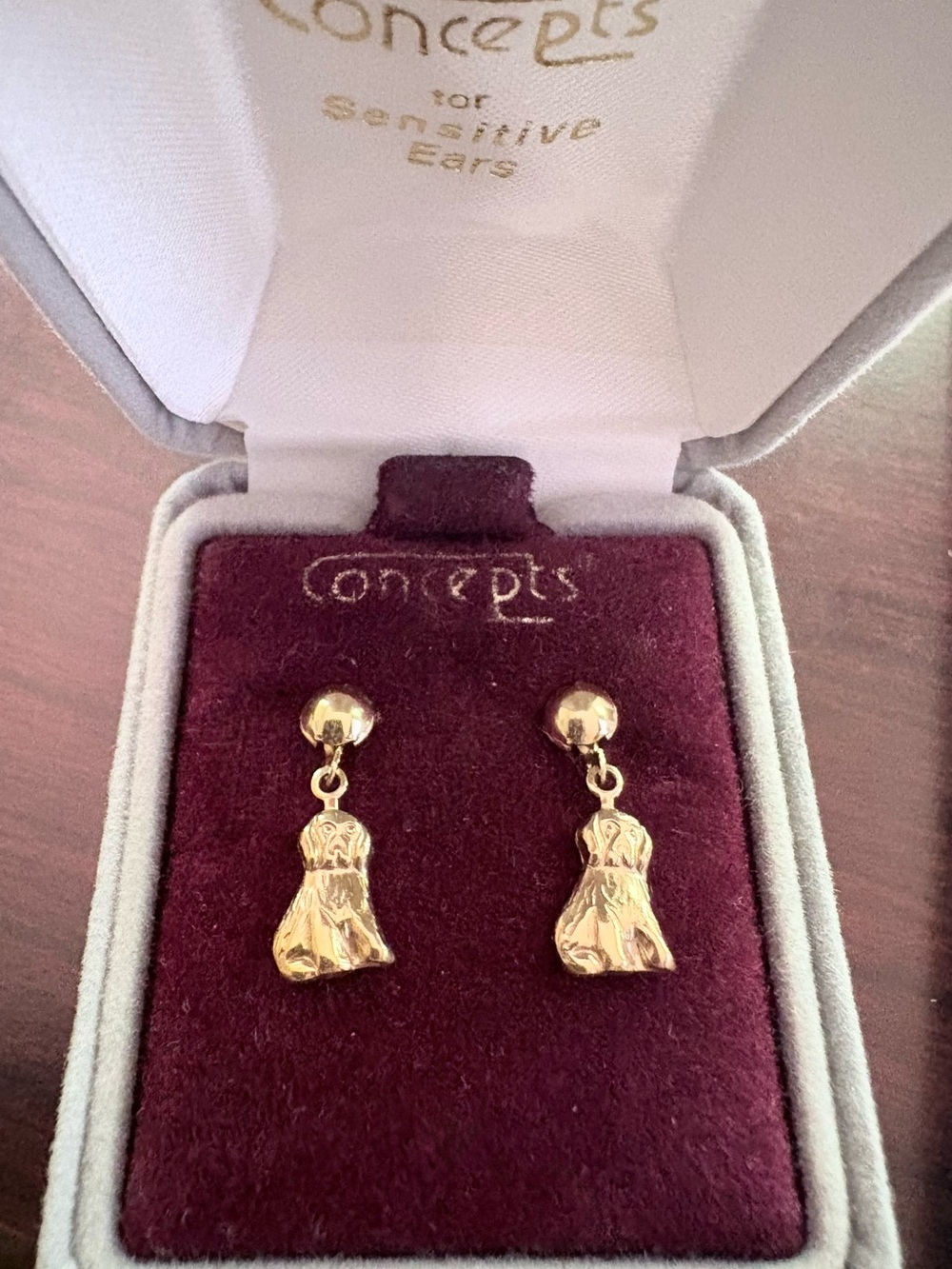 Gold Charm Drop Earrings